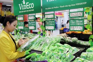Hệ thống Vinmart chính thức phân phối rau sạch VinEco