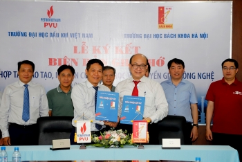 Trường Đại học Dầu khí Việt Nam ký biên bản hợp tác với Đại học Bách khoa Hà Nội