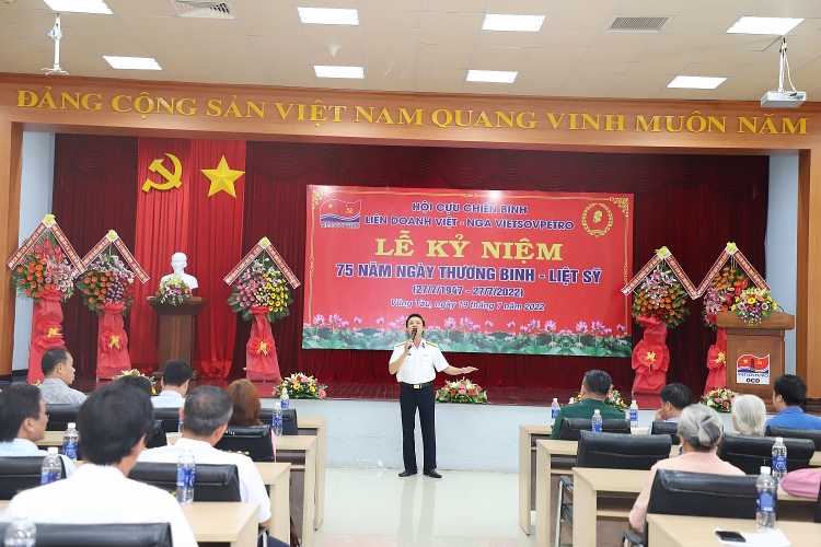 Vietsovpetro tổ chức Lễ kỷ niệm 75 năm ngày Thương binh – Liệt sĩ