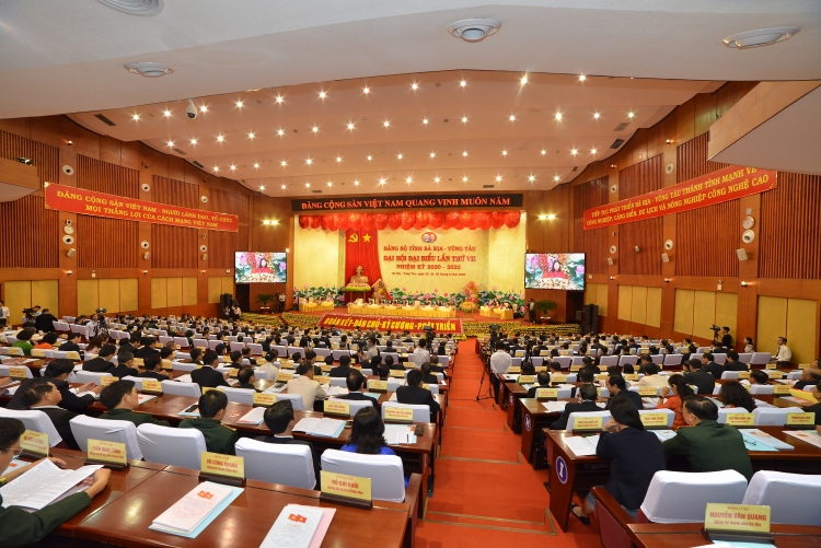 Khai mạc Đại hội đại biểu Đảng bộ tỉnh Bà Rịa - Vũng Tàu lần thứ VII, nhiệm kỳ 2020-2025