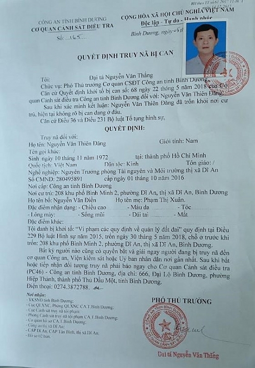 phat lenh truy na nguyen truong phong tai nguyen va moi truong