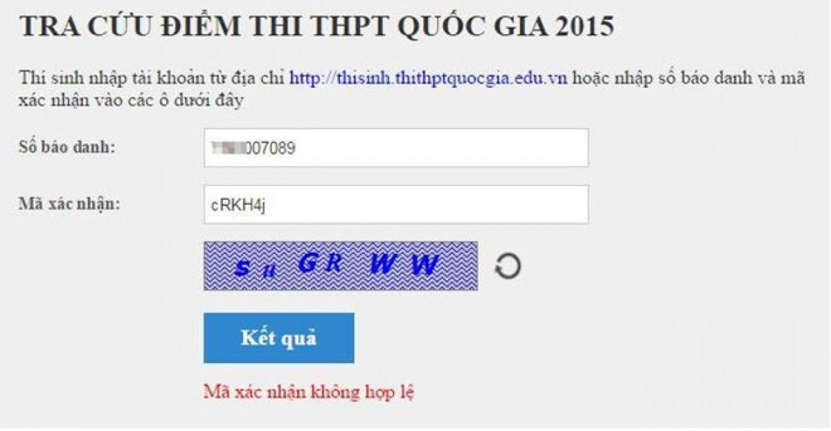 Cách tra cứu điểm thi THPT khi website của Bộ Giáo dục gặp sự cố