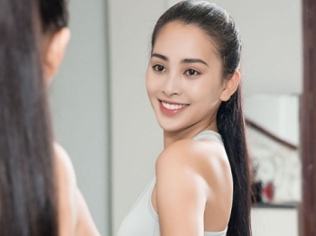 Hoa hậu Trần Tiểu Vy gấp rút tập luyện để thi Hoa hậu Thế giới 2018
