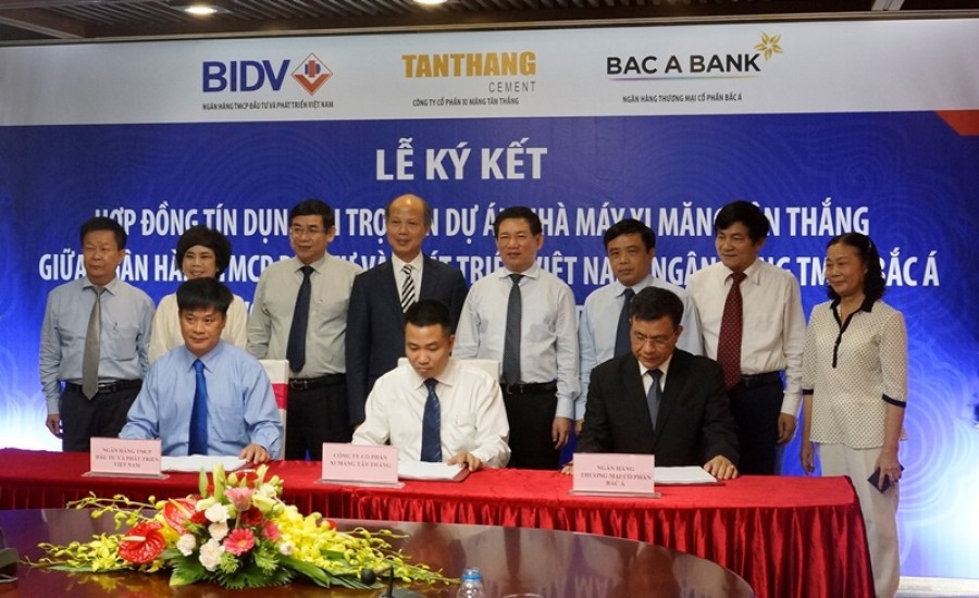 BIDV và BacABank tài trợ vốn dự án xi măng Tân Thắng