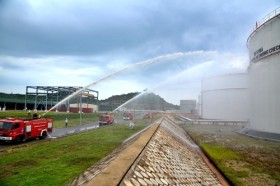 Nhà máy Lọc dầu Dung Quất diễn tập ứng cứu sự cố cháy nổ