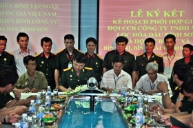 Hội Cựu chiến binh địa phương tham gia bảo vệ an toàn Nhà máy Lọc dầu Dung Quất