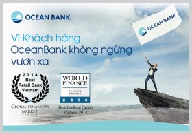 OceanBank liên tiếp nhận 3 giải thưởng Quốc tế uy tín