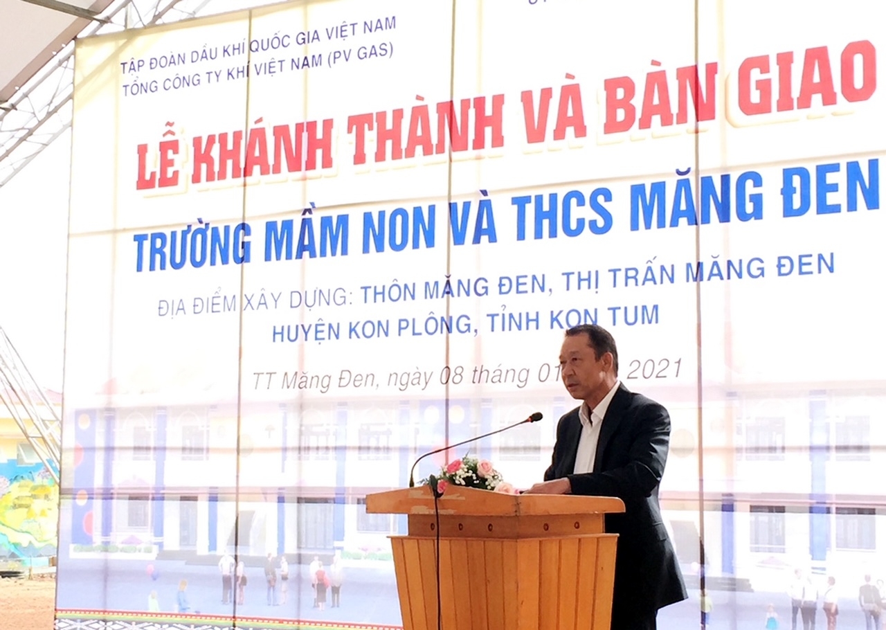 Phát biểu của lãnh đạo đơn vị tài trợ công trình: PTGĐ PV GAS Nguyễn Thanh Nghị