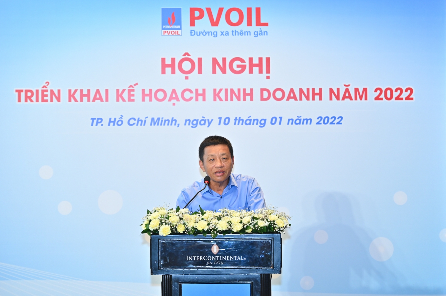 Ông Đoàn Văn Nhuộm – Tổng Giám đốc Tổng công ty phát biểu tại Hội nghị