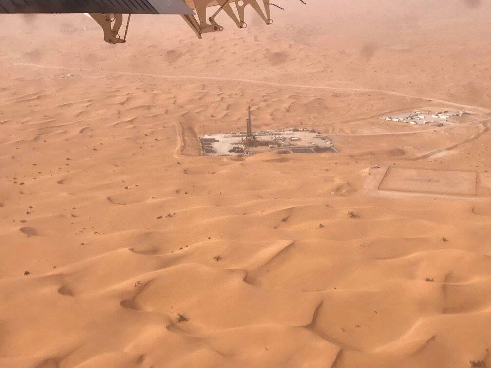 Đại bản doanh của PV Drilling trên sa mạc Sahara khi thực hiện chiến dịch khoan ở Algeria