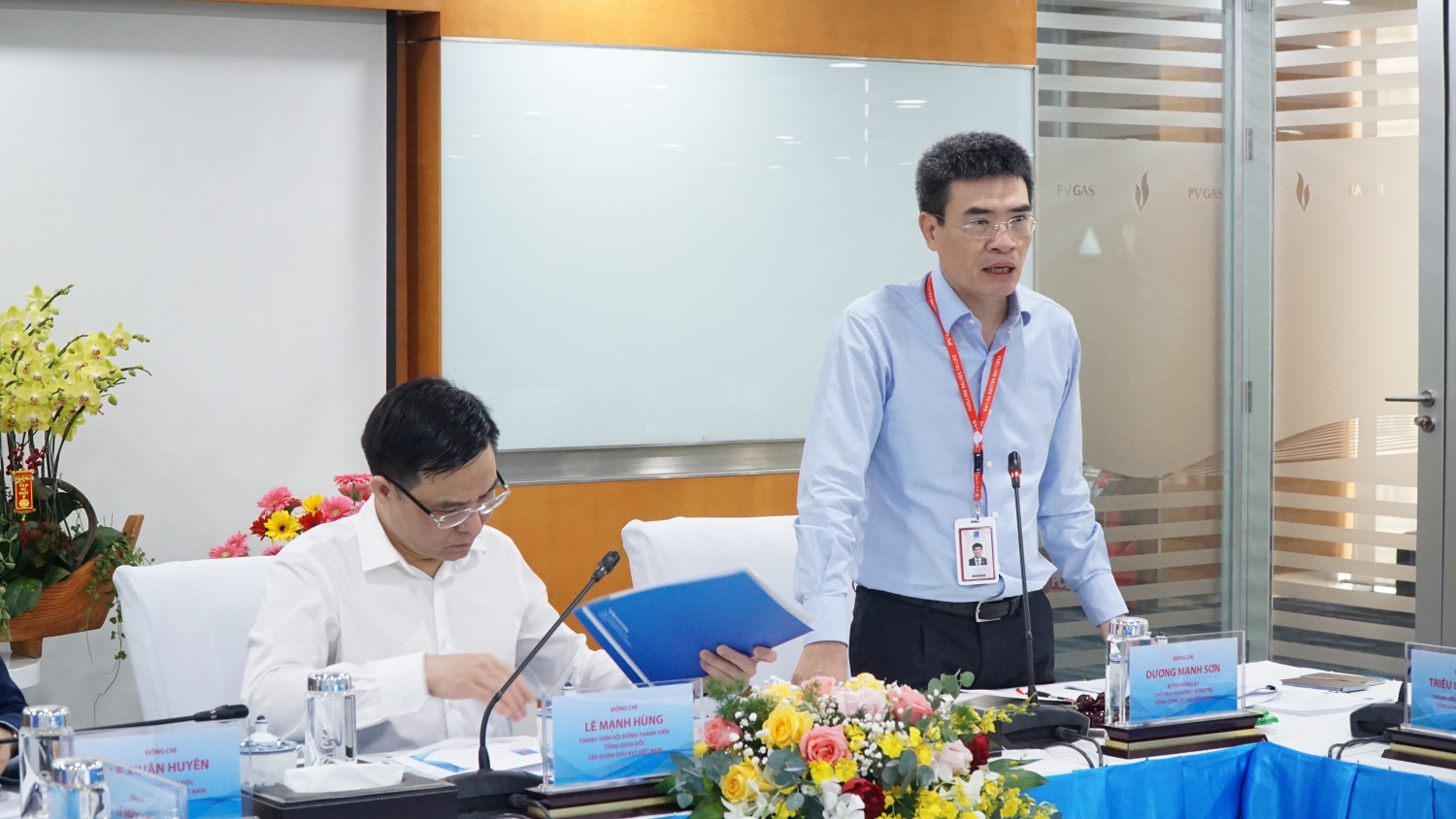 Tổng Giám đốc PV GAS Dương Mạnh Sơn phát biểu
