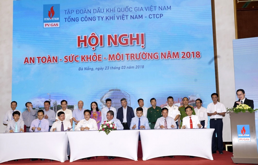 pv gas trien khai thang hanh dong an toan ve sinh lao dong 2018