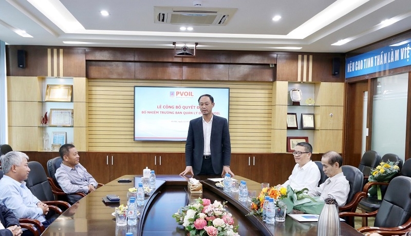 Ông Nguyễn Duy Long phát biểu nhận nhiệm vụ  PVOIL News