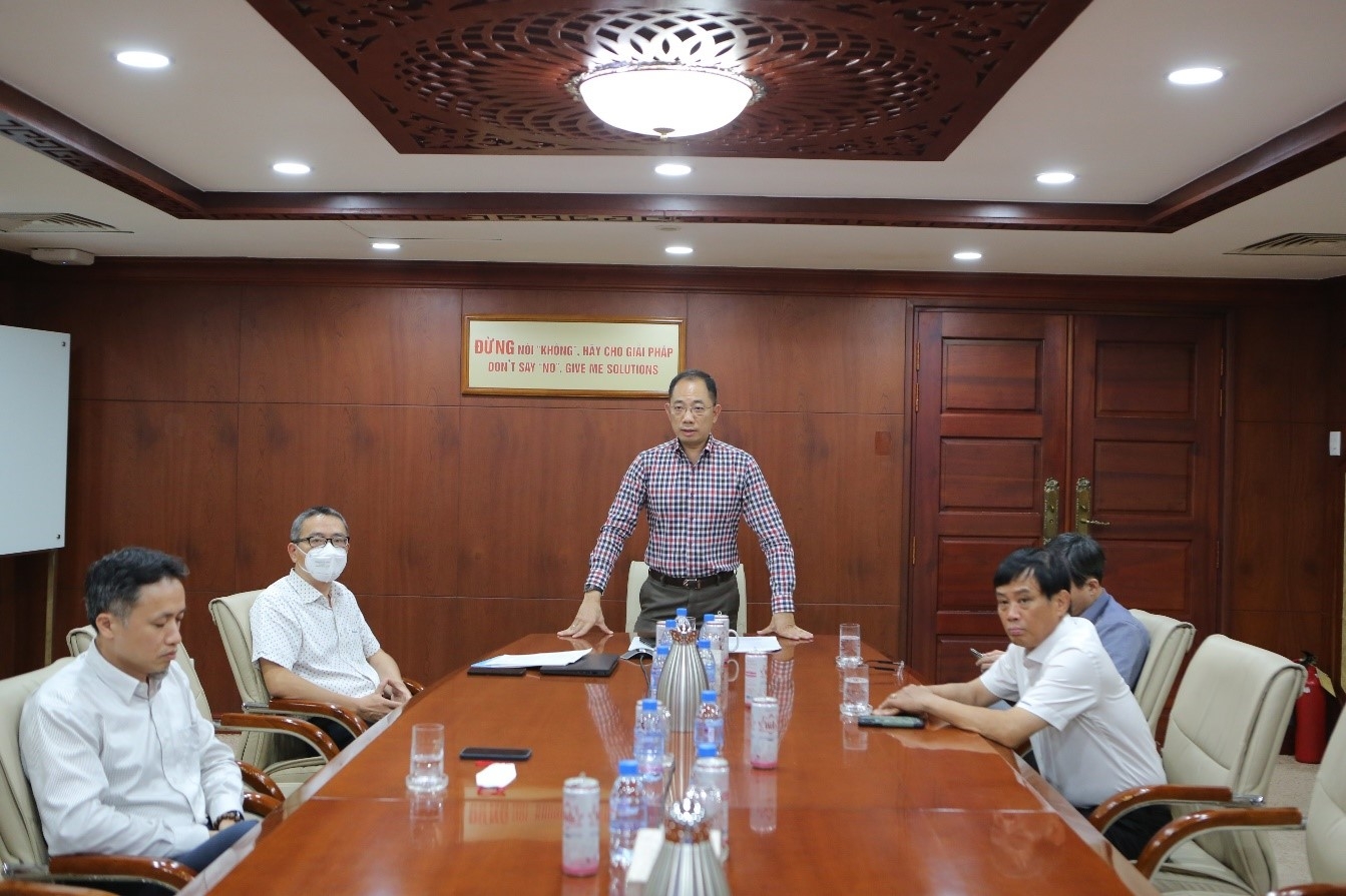 Ông Cao Hoài Dương – Bí thư Đảng ủy, Chủ tịch HĐQT PVOIL phát biểu tại Lễ công bố Quyết định