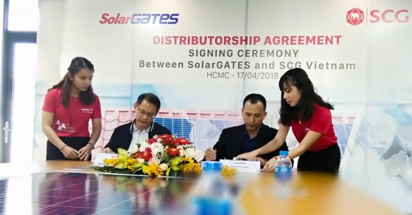 Ngói Bê Tông SCG và SolarGATES hợp tác phân phối giải pháp năng lượng sạch