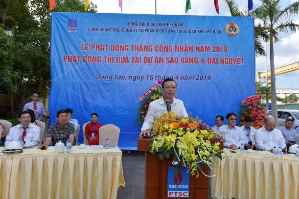 ptsc phat dong thang cong nhan va thi dua tai du an sao vang dai nguyet