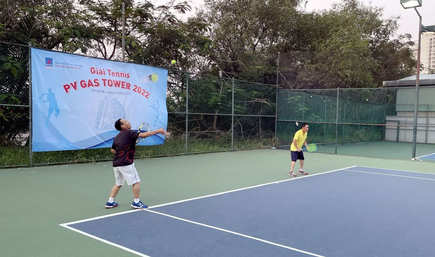 Giải Tennis PV Gas Tower 2022đã diễn ra tại sân tennis Trần Thái, Nhà Bè, Tp HCM