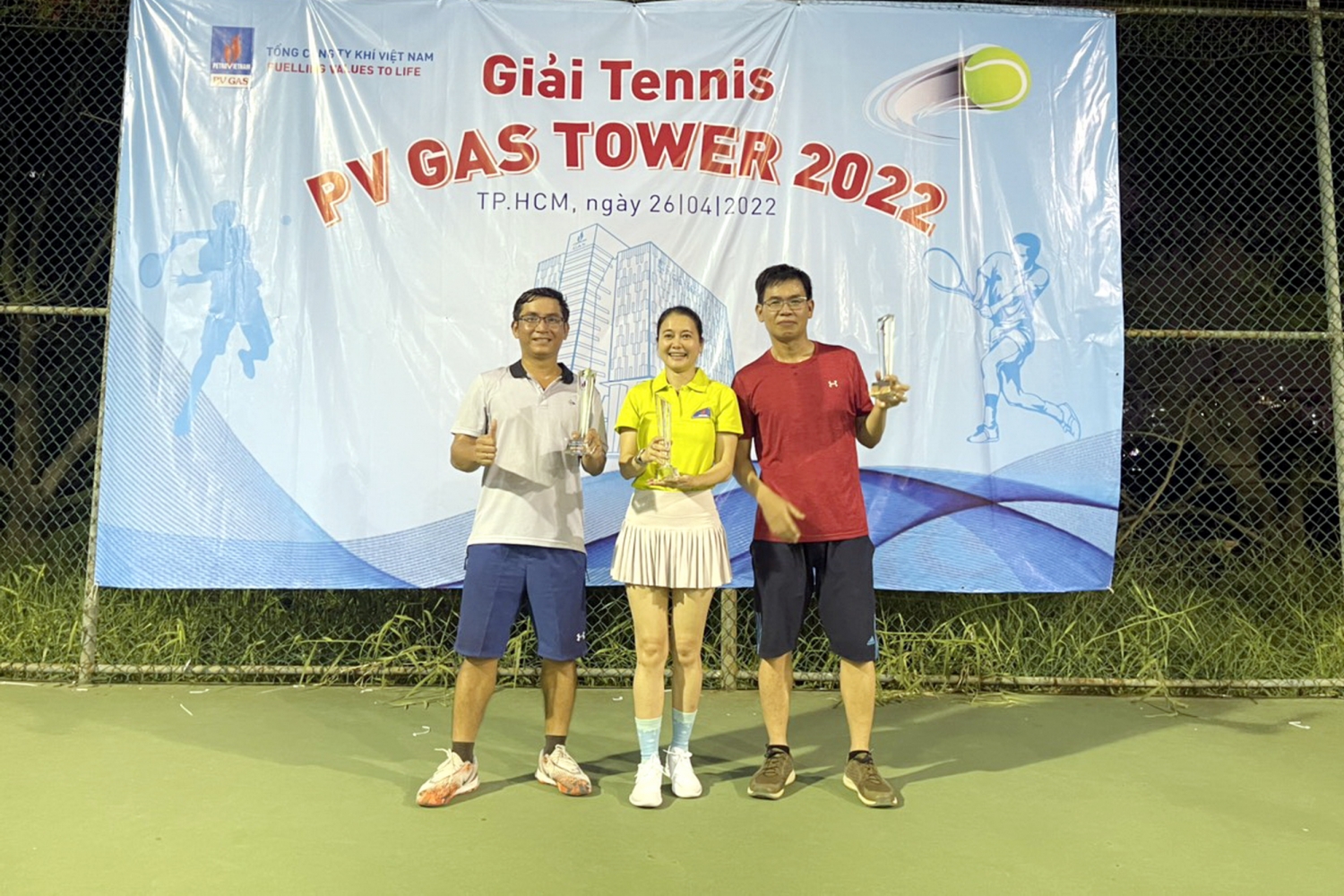 Giải Tennis PV GAS Tower năm 2022 thành chào mừng Tháng Công nhân