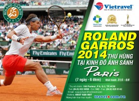 Vietravel mở tour đến Paris xem Roland Garros