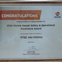 PTSC Marine nhận giải thưởng quốc tế về an toàn hàng hải