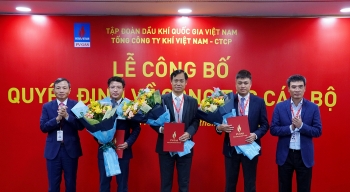 PV GAS công bố các quyết định bổ nhiệm cán bộ năm 2021