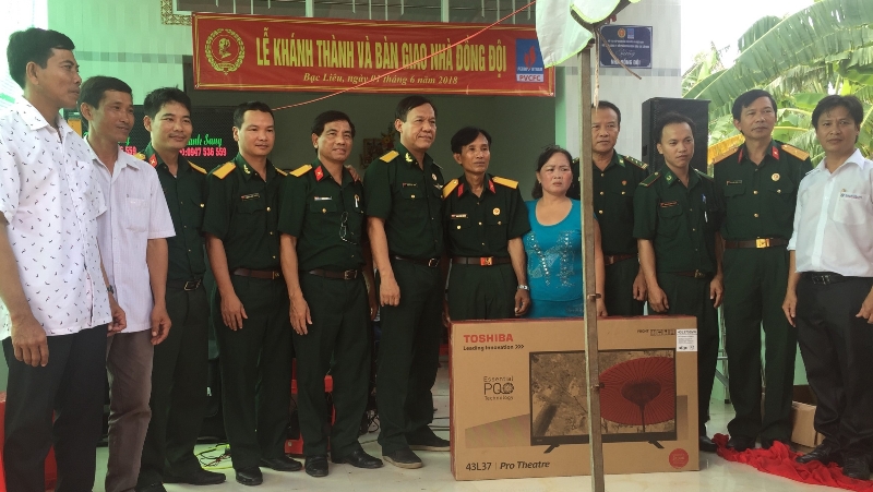 Cựu chiến binh Đạm Cà Mau trao nhà nghĩa tình đồng đội tại Bạc Liêu
