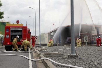 NT2 diễn tập chữa cháy và ứng phó sự cố tràn dầu năm 2019