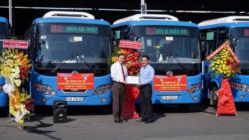 TP HCM: Thêm 26 xe buýt sử dụng khí thiên nhiên nén