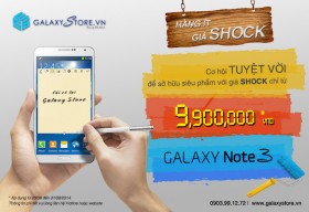 Cơ hội sở hữu Galaxy Note 3 với giá 9.990.000 đồng
