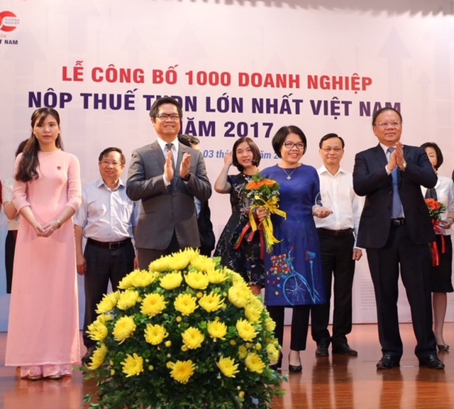 pv gas dung thu 3 trong top 1000 doanh nghiep nop thue tndn lon nhat 2017