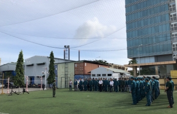 PTSC M&C tổ chức huấn luyện lực lượng dân quân tự vệ năm 2018