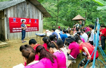 Các đơn vị của PVN ủng hộ xây dựng điểm trường Lũng Kim, Cao Bằng