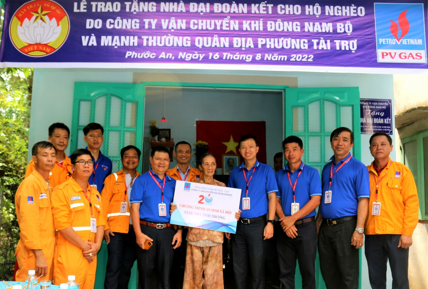 KĐN trao tặng nhà Đại đoàn kết cho gia đình bà Nguyễn Thị Chung tại huyện Nhơn Trạch, Đồng Nai