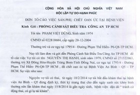 Gia đình sản phụ tử vong gửi đơn tố cáo đến Công an TP HCM