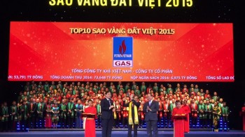 PV GAS đứng trong top 10 của giải thưởng Sao vàng đất Việt 2015