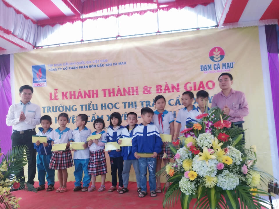 Đạm Cà Mau khánh thành Trường Tiểu học thị trấn Cẩm Xuyên - Hà Tĩnh