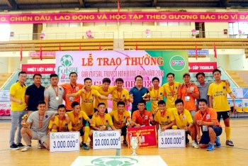KCM bảo vệ thành công ngôi vô địch Giải Futsal Truyền hình Đồng Tháp 2018