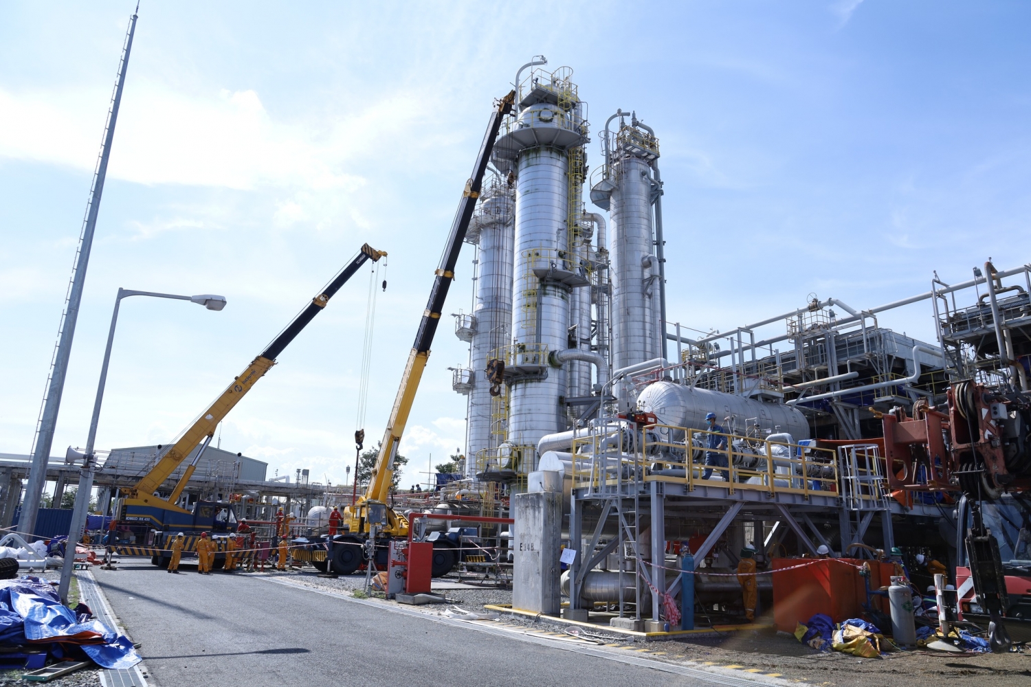 [Chùm ảnh] Bảo dưỡng sửa chữa Nhà máy xử lý khí Dinh Cố trong đợt dừng khí năm 2022