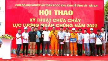KHP nhận 3 giải Nhất tại Hội thi PCCC Cụm Doanh nghiệp Đình Vũ