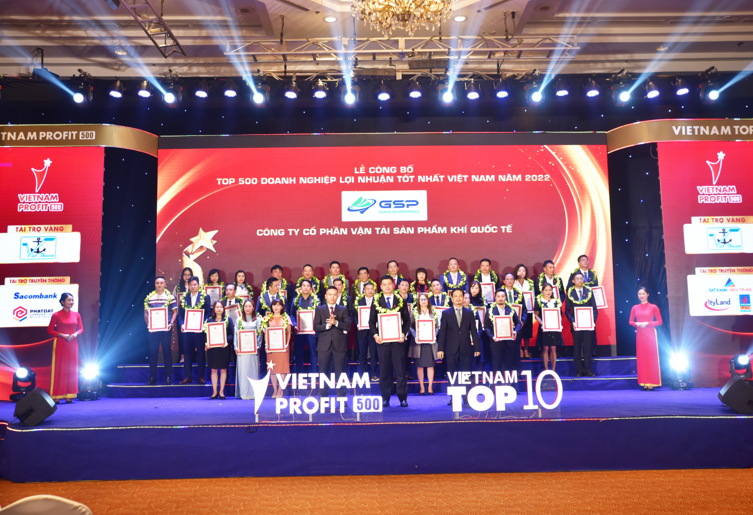 Gas Shipping lần thứ hai vinh dự nhận giải Top 500 Doanh nghiệp lợi nhuận tốt nhất Việt Nam