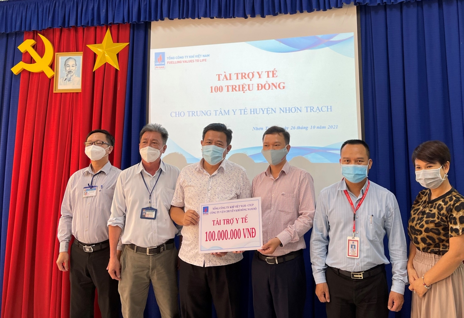 KĐN ủng hộ Trung tâm Y tế huyện Nhơn Trạch, Đồng Nai