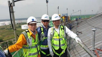 Tổng giám đốc Petrovietnam Lê Mạnh Hùng kiểm tra tiến độ triển khai Dự án kho chứa LNG Thị Vải