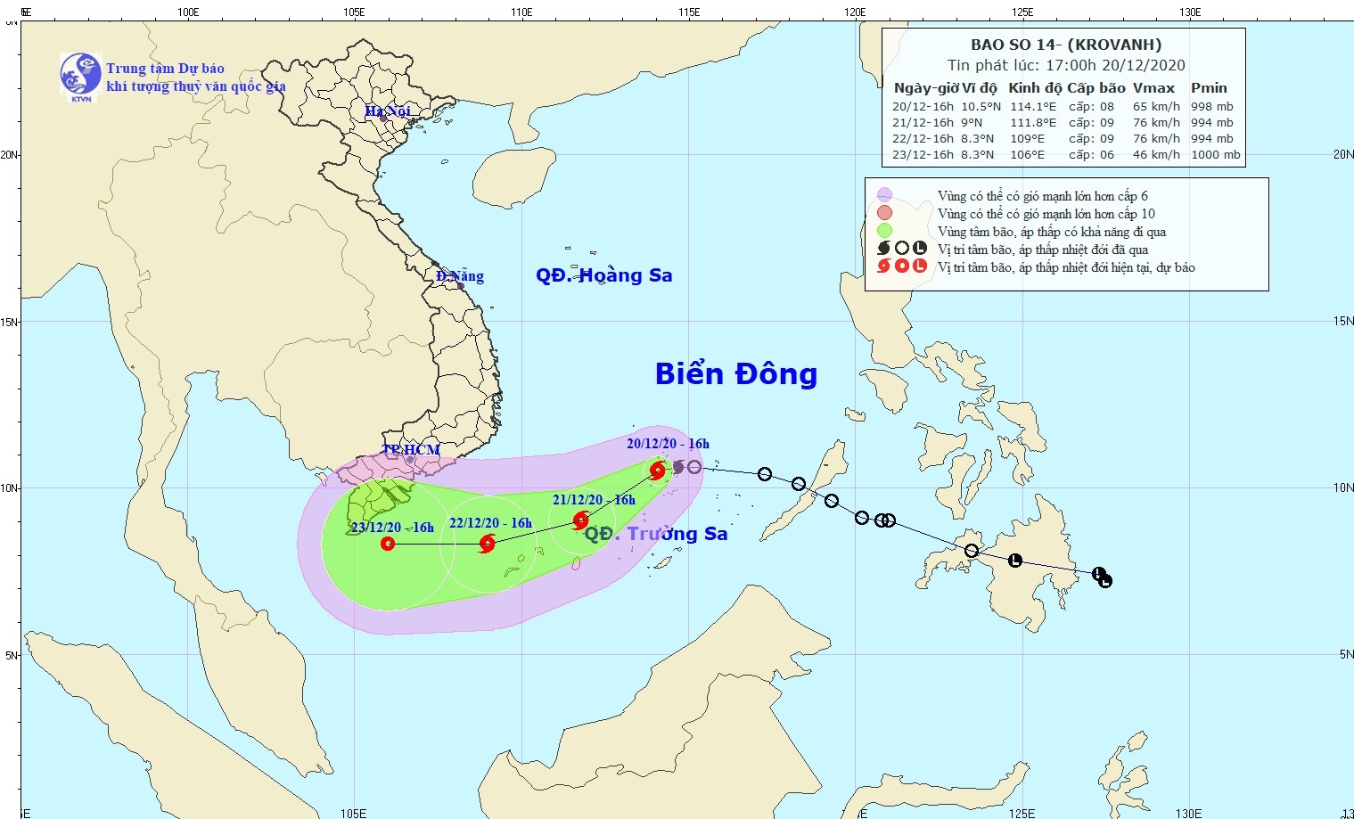 Vietsovpetro khẩn trương chuẩn bị ứng phó với bão số 14