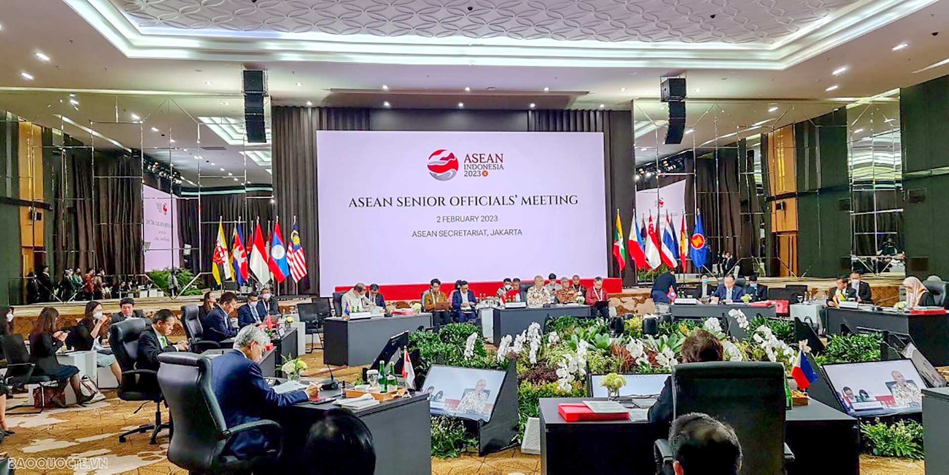 Các Quan chức cao cấp ASEAN đã họp tại trụ sở Ban Thư ký ASEAN ở Jakarta, Indonesia.