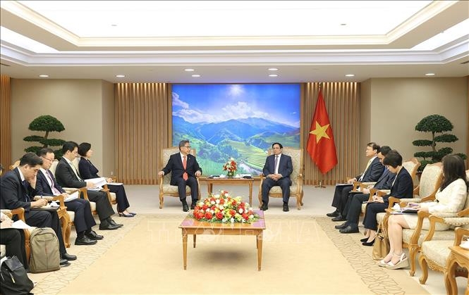 Thủ tướng Phạm Minh Chính tiếp Bộ trưởng Ngoại giao Hàn Quốc