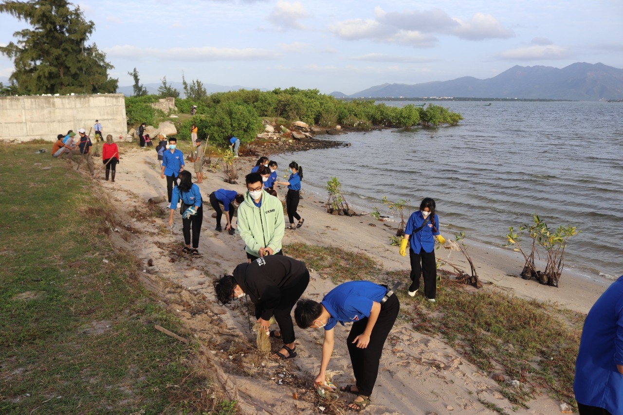 Khánh Hòa: Lễ phát động trồng cây rừng ngập mặn ven biển ứng phó với biến đổi khí hậu