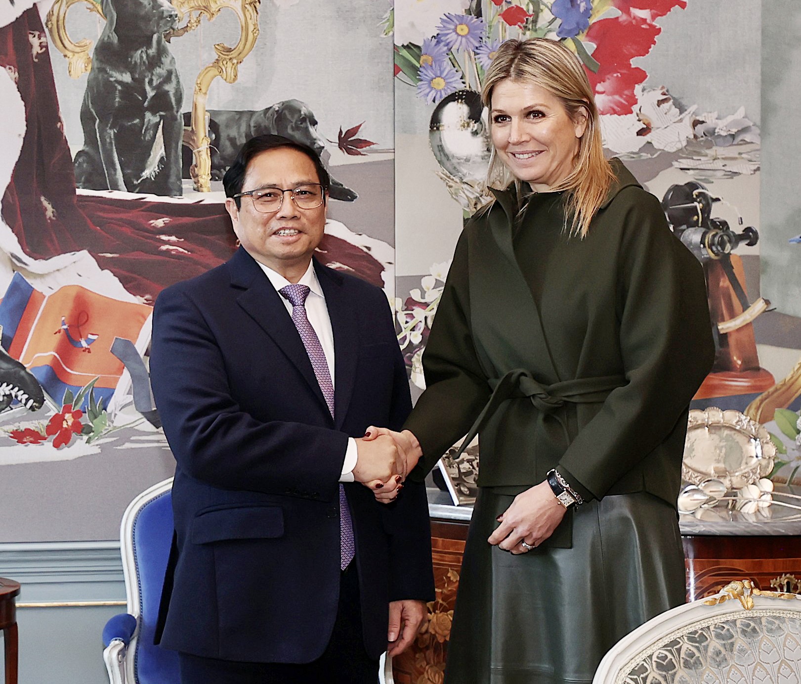 Thủ tướng Phạm Minh Chính hội kiến Hoàng hậu Hà Lan