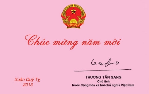 Thư chúc Tết của Chủ tịch nước Trương Tấn Sang