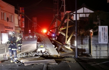 Hơn 150 người bị thương do động đất 7,3 độ richter tại Nhật Bản