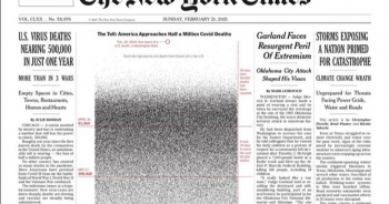 Trang nhất gần 500.000 chấm đen gây "sốc" của báo Mỹ New York Times